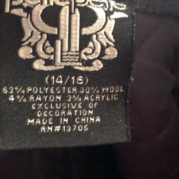 Pelle Pelle youth size jacket. Size 14/16. Blue - Picture 6 of 8